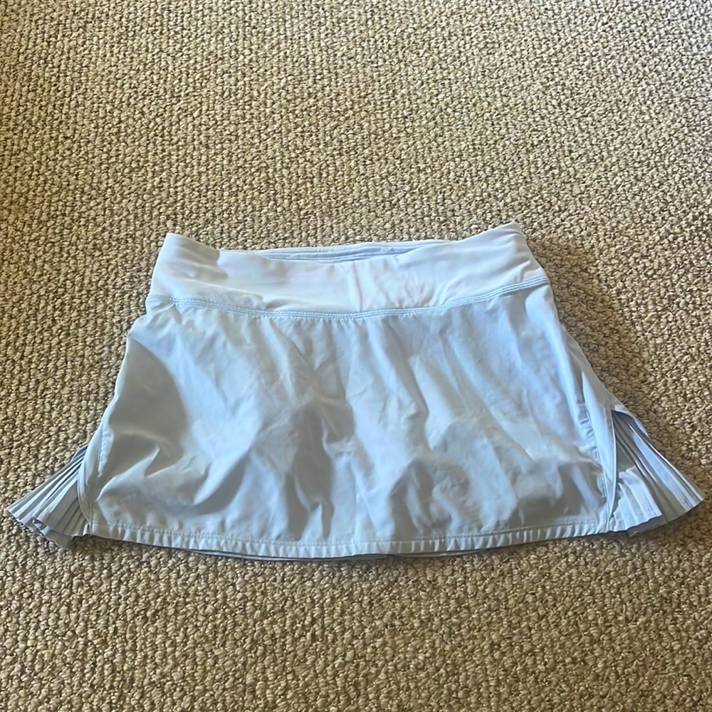Pastel Blue Platted Lululemon Skirt